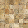 2 x 2 CNC-Arched & Honed Scabos Travertine Mosaic Tile.