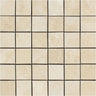 2 x 2 Honed Ivory Travertine Mosaic Tile.