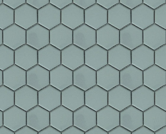 Jade 2x2 Hexagon Porcelain Mosaic Tile - MosaicBros.com