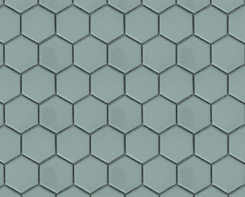 Jade 2x2 Hexagon Porcelain Mosaic Tile - MosaicBros.com