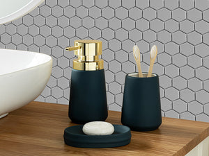 Cloud Silver 2x2 Hexagon Porcelain Mosaic Tile - MosaicBros.com