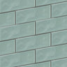 Green Glazed 2x6 Beveled Porcelain Mosaic Tile - MosaicBros.com