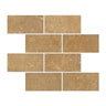 3 x 6 Honed Noce Travertine Tile.