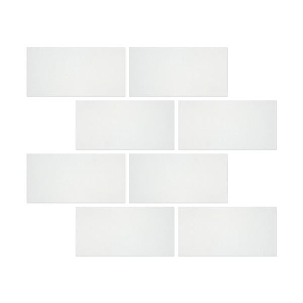 3 x 6 Polished Thassos White Marble Tile.
