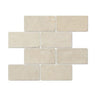 3 x 6 Tumbled Crema Marfil Marble Tile.