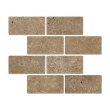 3 x 6 Tumbled Noce Travertine Tile.