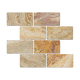 3 x 6 Tumbled Valencia Travertine Tile.