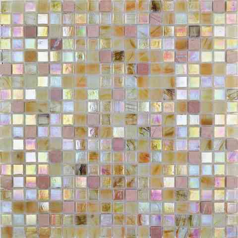 MIX 0.6" Amber Amber AM405(m) Glass Mosaic Tile.