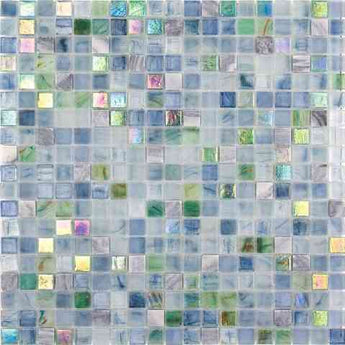 MIX 0.6" Amber Amber AM504(m) Glass Mosaic Tile.