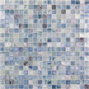 MIX 0.6" Amber Amber AM402(m) Glass Mosaic Tile.