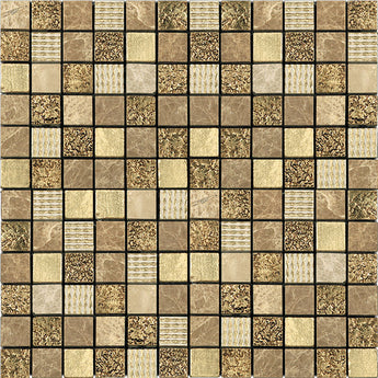 INKA TUSCANY glass, resin, stone Mosaic Tile.