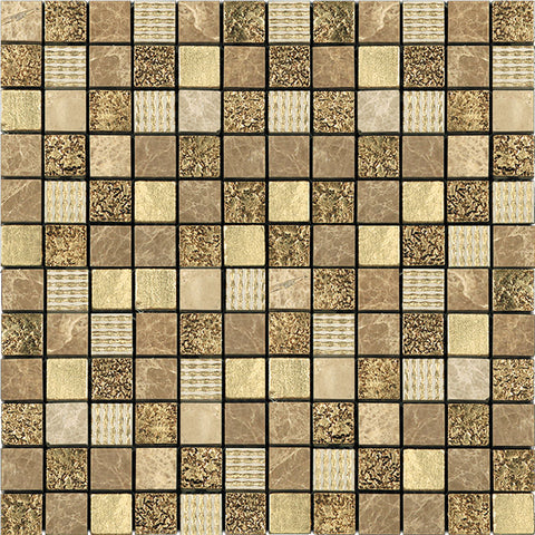 INKA TUSCANY glass, resin, stone Mosaic Tile.