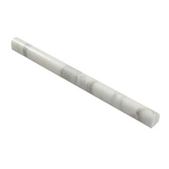 3/4 x 12 Honed Calacatta Gold Marble Bullnose Liner.