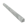 3/4 x 12 Polished Bianco Mare Marble Bullnose Liner.