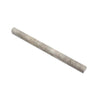 3/4 x 12 Tumbled Silver Travertine Bullnose Liner.