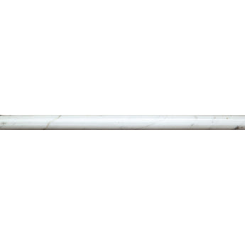MOLDINGS CARRARA PENCIL POLISHED Bianco Carrara Mosaic Tile.
