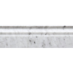 MOLDINGS CARRARA BASE POLISHED Bianco Carrara Mosaic Tile.