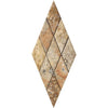 3 x 6 Honed Scabos Travertine Deep-Beveled Diamond Mosaic Tile.