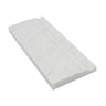 4 3/4 x 12 Honed Bianco Carrara Marble Baseboard Trim.