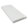 4 3/4 x 12 Honed Thassos White Marble Baseboard Trim.