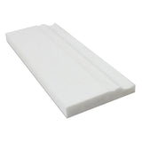 4 3/4 x 12 Honed Thassos White Marble Baseboard Trim.