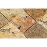 4 x 4 CNC-Arched Scabos Travertine Tile.