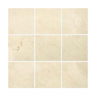 4 x 4 Polished Crema Marfil Marble Tile.