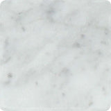 4 x 4 Tumbled Bianco Carrara Marble Tile.