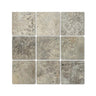 4 x 4 Tumbled Silver Travertine Tile.