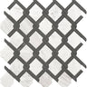 ROCKART MEDALLION BW MARBLE MOSAIC 12X12.
