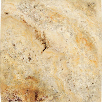 4 x 4 CNC-Arched Scabos Travertine Tile.