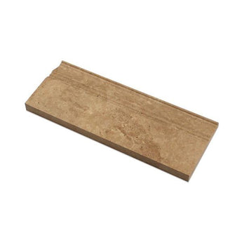 5 x 12 Honed Noce Travertine Baseboard Trim.