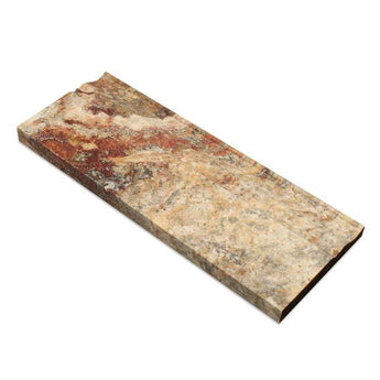 5 x 12 Honed Scabos Travertine Baseboard Trim.