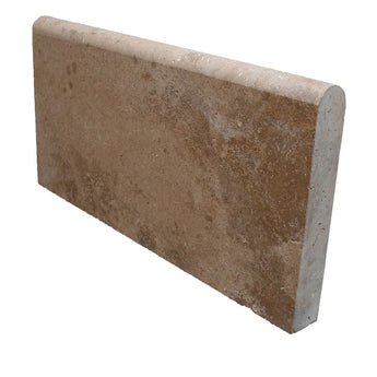 Noce Travertine 12x24 5cm Unfilled and Honed Pool Coping.