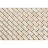5/8 x 1 1/4 Polished Crema Marfil Marble Baby Brick Mosaic Tile.