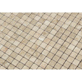 5/8 x 5/8 Polished Cappuccino Marble Mosaic Tile.