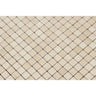 5/8 x 5/8 Polished Crema Marfil Marble Mosaic Tile.