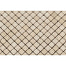 5/8 x 5/8 Tumbled Crema Marfil Marble Mosaic Tile.