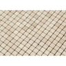 5/8 x 5/8 Tumbled Ivory Travertine Mosaic Tile.