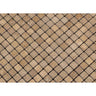 5/8 x 5/8 Tumbled Noce Travertine Mosaic Tile.