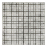 5/8 x 5/8 Honed Bianco Carrara Marble Mosaic Tile.