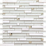 ALASKA ICICLE glass, stone Mosaic Tile.