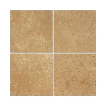 6 x 6 Honed Noce Travertine Tile.
