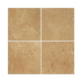 6 x 6 Honed Noce Travertine Tile.