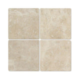 6 x 6 Tumbled Cappuccino Marble Tile.