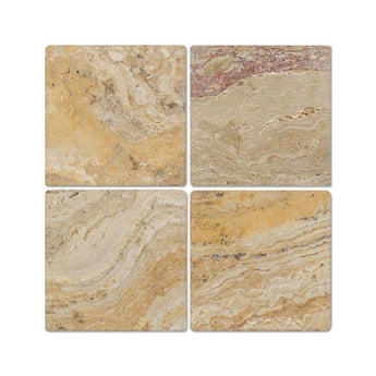 6 x 6 Tumbled Valencia Travertine Tile.