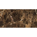 6 x 12  Polished Emperador Dark Marble Tile.