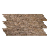 6 x 24 Split-faced Noce Travertine Ledger Panel.