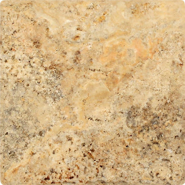6 x 6 Tumbled Scabos Travertine Tile.