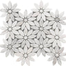ROCKART DAISY FLOWER MARBLE MOSAIC 10X12.
